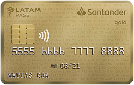 Tarjeta Santander LATAM Pass, Visa Oro