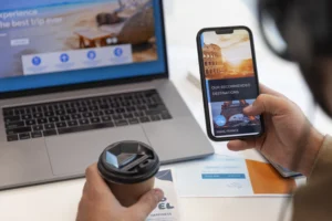 App de viaje para planificar su proximo destino.